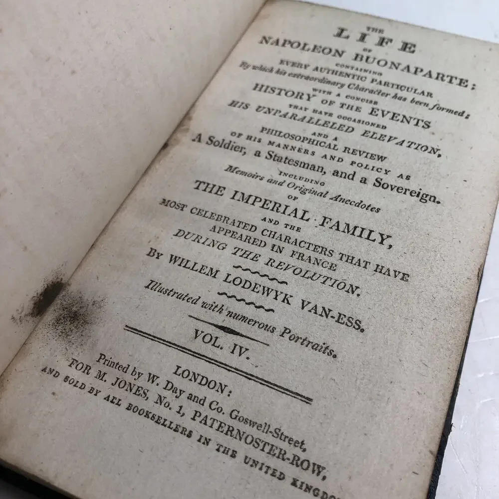 1809 Life Of Napoleon Buonaparte By Willem Lodewyk Van-Ess Vols. 1 - 7